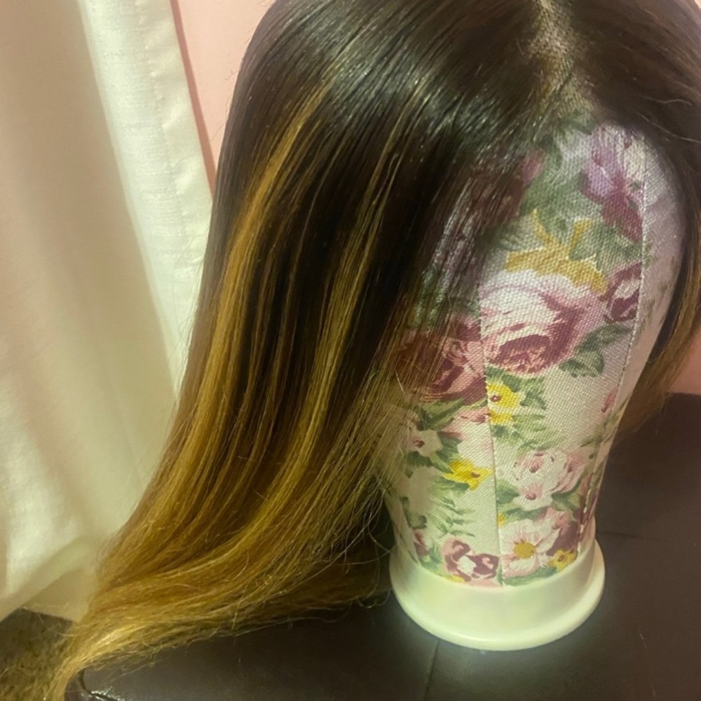 Elegant Ombre Brown Wig